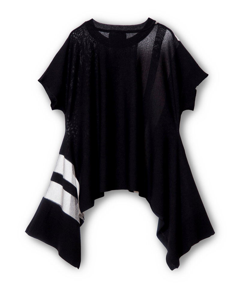  「サイドドレープニットプルオーバー」|ニット・セーター|