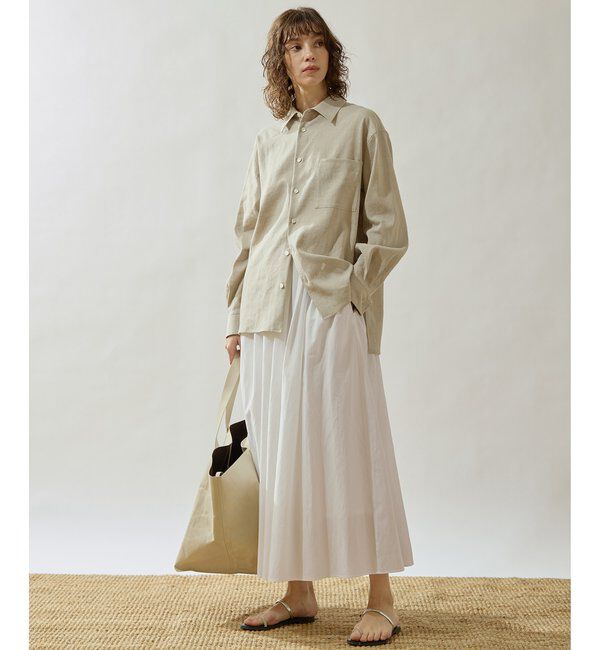 Drawing Numbers「【Drawing Numbers】テンセルコットンクロスギャザースカート」|スカート|