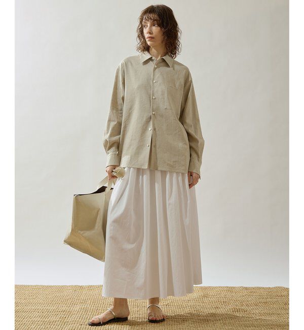 Drawing Numbers「【Drawing Numbers】テンセルコットンクロスギャザースカート」|スカート|