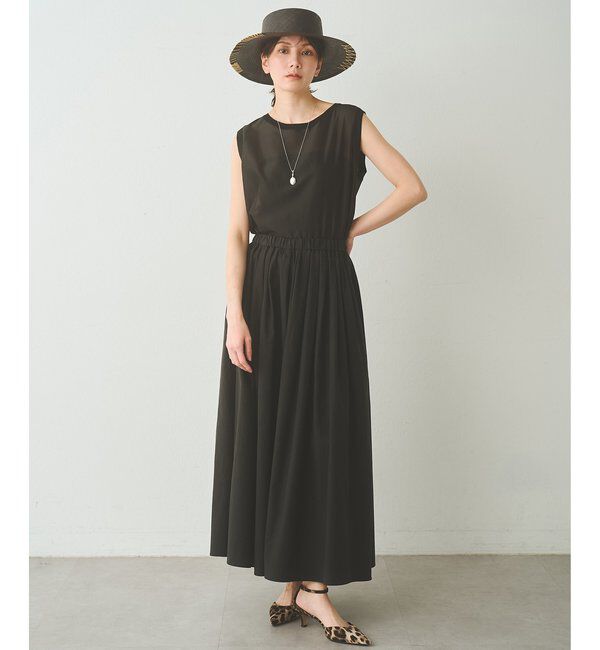 Drawing Numbers「【Drawing Numbers】テンセルコットンクロスギャザースカート」|スカート|