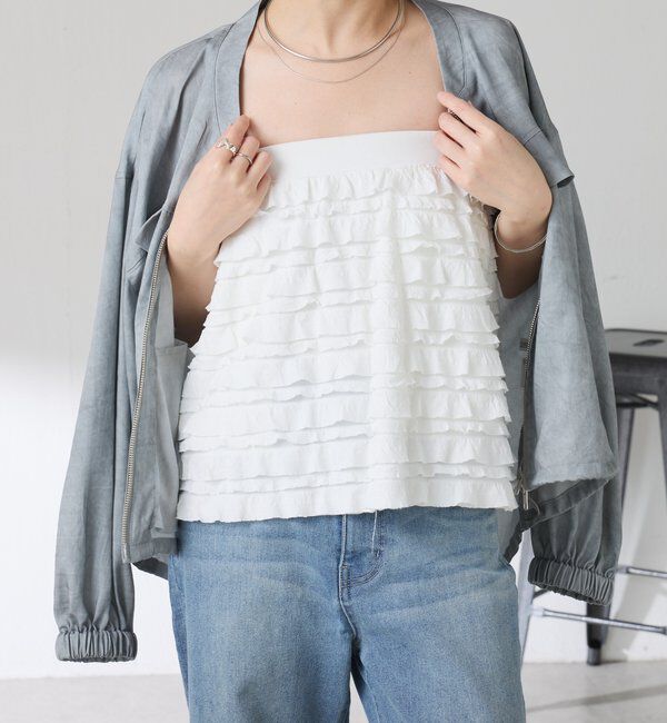  「【PROVOKE別注アイテム】 フリルレイヤードスカート」|スカート|