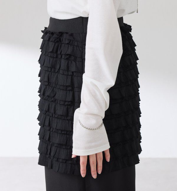  「【PROVOKE別注アイテム】 フリルレイヤードスカート」|スカート|