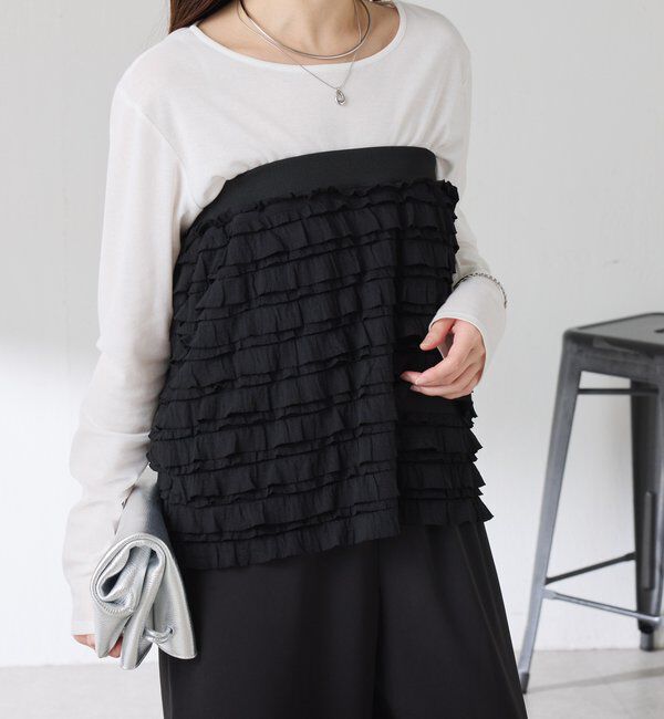  「【PROVOKE別注アイテム】 フリルレイヤードスカート」|スカート|