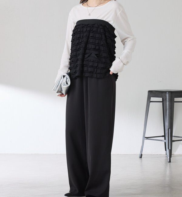  「【PROVOKE別注アイテム】 フリルレイヤードスカート」|スカート|