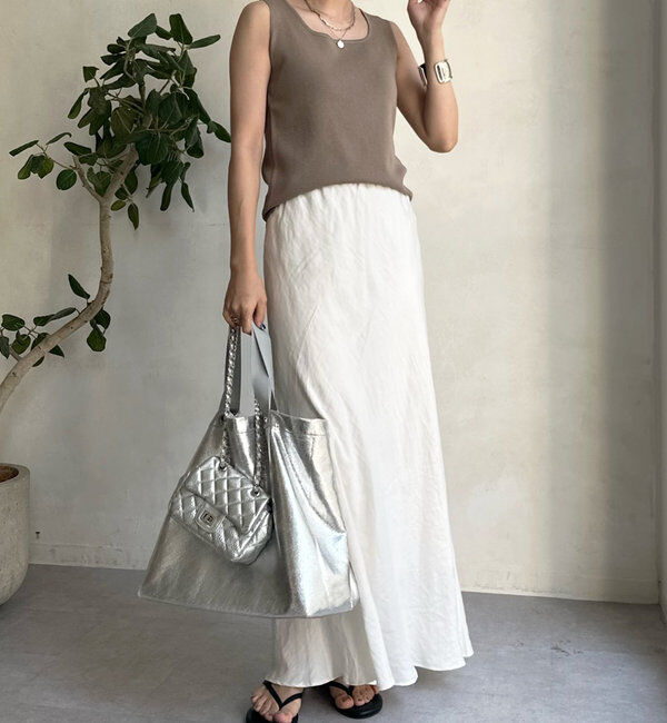  「スクエアニットタンク」|ニット・セーター|