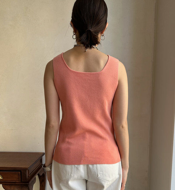  「スクエアニットタンク」|ニット・セーター|