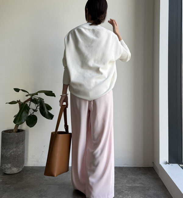  「【累計販売数3万枚突破/21色4サイズ展開！】タックワイドパンツ」|チノ|