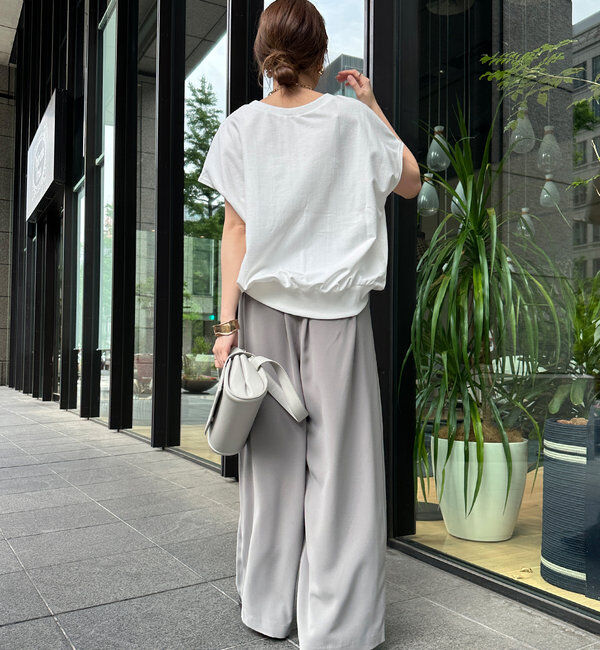  「【累計販売数3万枚突破/21色4サイズ展開！】タックワイドパンツ」|チノ|