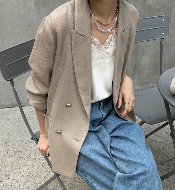  「メッシュダブルジャケット」|テーラードジャケット|