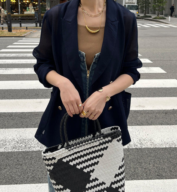  「メッシュダブルジャケット」|テーラードジャケット|