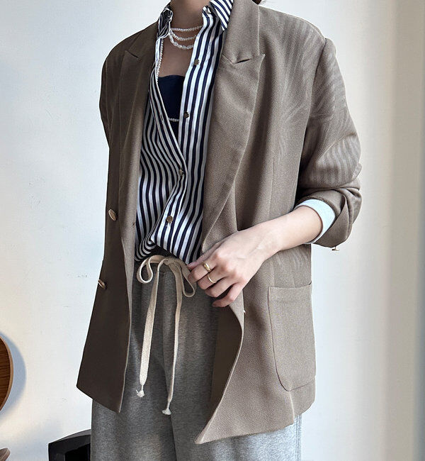  「メッシュダブルジャケット」|テーラードジャケット|