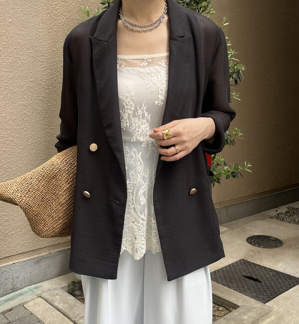  「メッシュダブルジャケット」|テーラードジャケット|