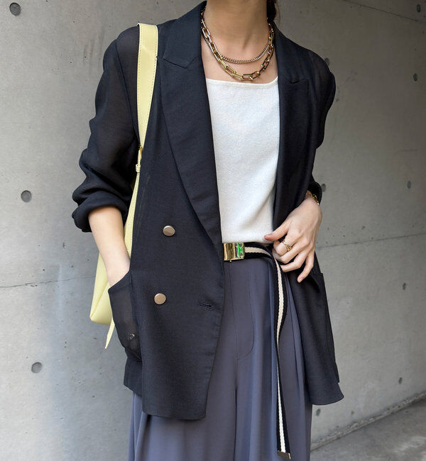  「メッシュダブルジャケット」|テーラードジャケット|