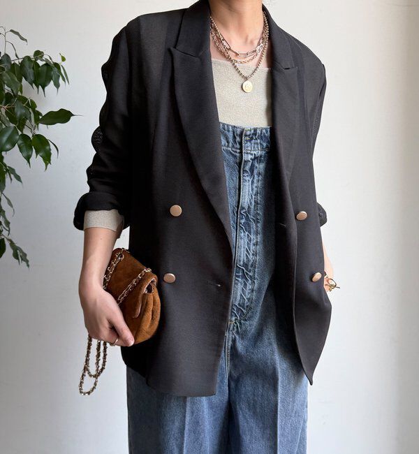  「メッシュダブルジャケット」|テーラードジャケット|