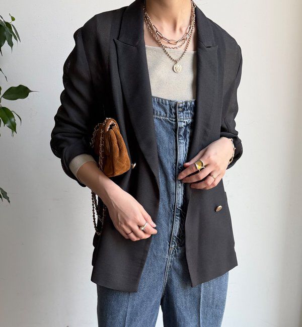  「メッシュダブルジャケット」|テーラードジャケット|