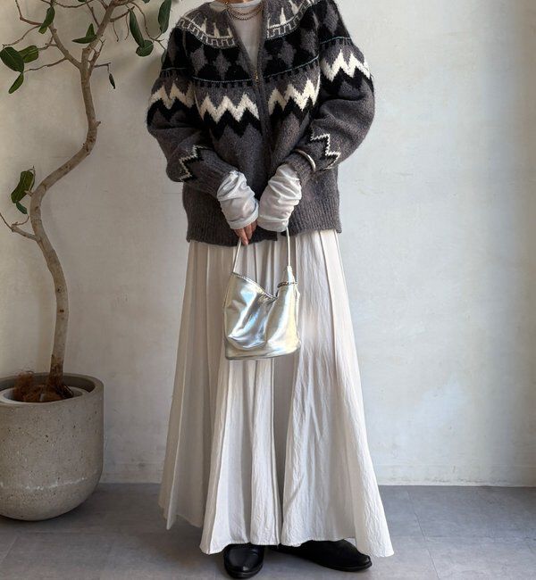  「パネルプリーツスカート」|スカート|