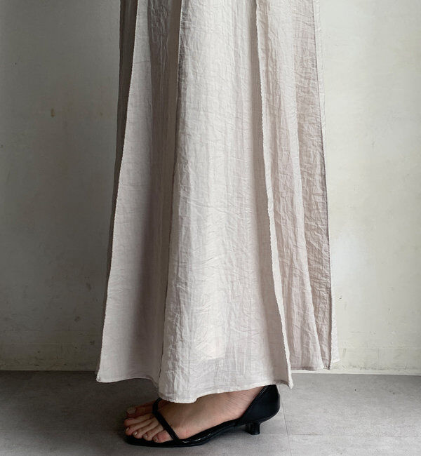  「シアーパネルプリーツスカート」|スカート|