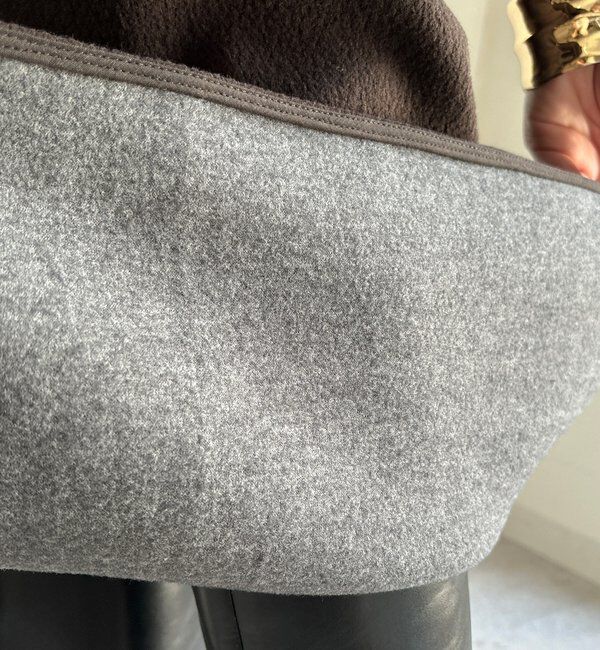  「【前後2WAY】裏起毛袖ボリュームワンピース」|ワンピース|