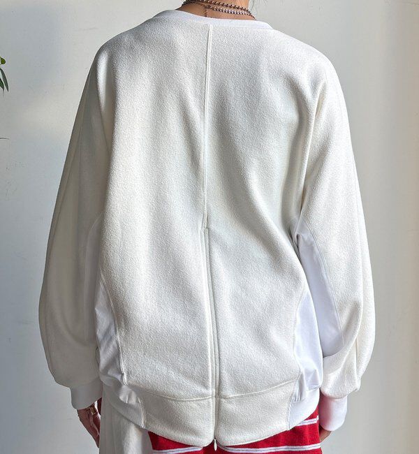  「【WEB限定】異素材切替プルオーバー」|Tシャツ・カットソー|