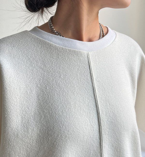  「【WEB限定】異素材切替プルオーバー」|Tシャツ・カットソー|