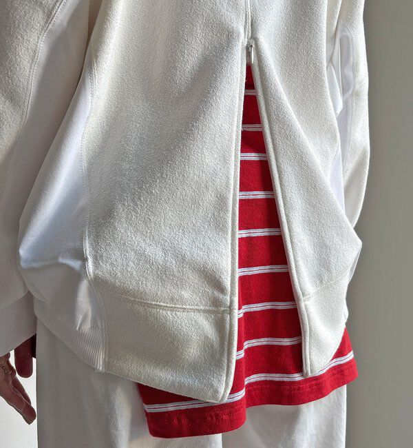  「【WEB限定】異素材切替プルオーバー」|Tシャツ・カットソー|