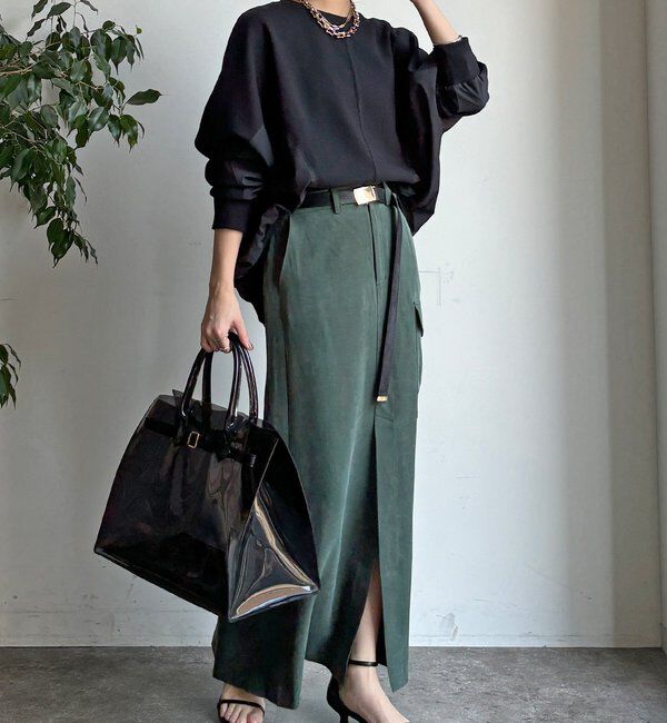  「【WEB限定】異素材切替プルオーバー」|Tシャツ・カットソー|