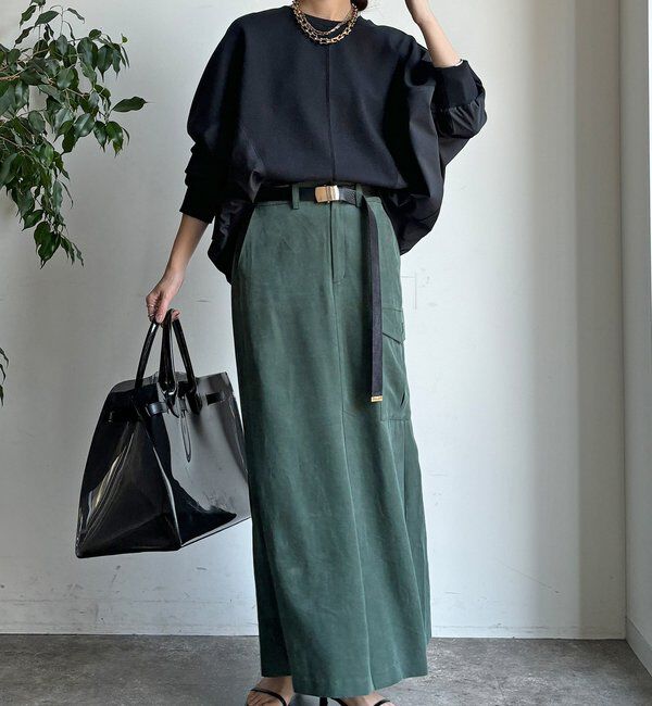  「【WEB限定】異素材切替プルオーバー」|Tシャツ・カットソー|