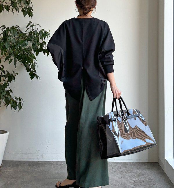  「【WEB限定】異素材切替プルオーバー」|Tシャツ・カットソー|