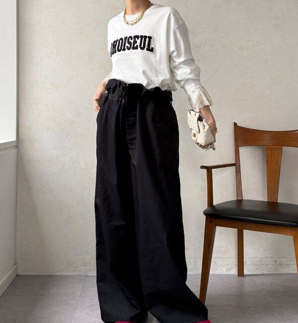  「【WEB限定】サガラ刺繍ロゴプリントロンTEE」|Tシャツ・カットソー|