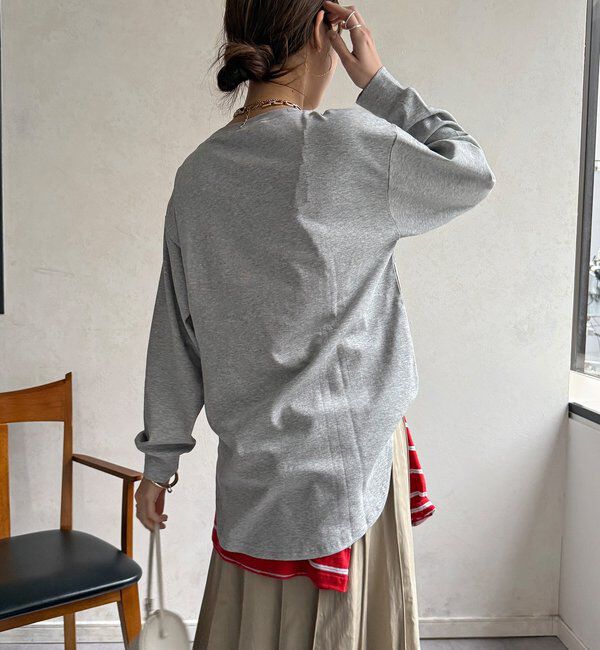  「【WEB限定】サガラ刺繍ロゴプリントロンTEE」|Tシャツ・カットソー|