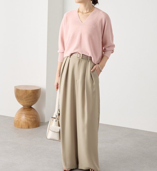  「【軽くしなやかな着心地】ライトギマバックボリュームニット」|ニット・セーター|