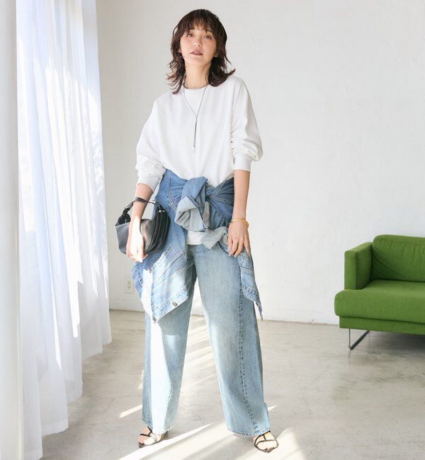  「予約【A・MONN(アモン)】addフロントナローデニム」|デニム|