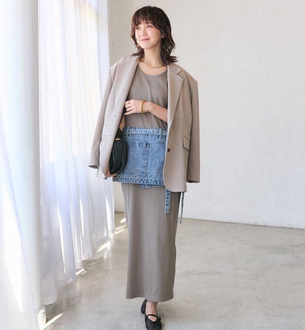  「予約【A・MONN(アモン)】DENIM apron」|デニム|