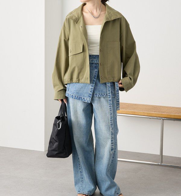  「予約【A・MONN(アモン)】DENIM apron」|デニム|