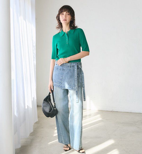  「予約【A・MONN(アモン)】DENIM apron」|デニム|