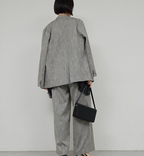  「【セットアップ対応】ダブルタックツイードパンツ」|チノ|