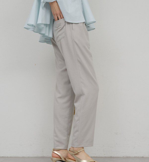  「ライトジャージーテーパードパンツ」|チノ|ライトグレー