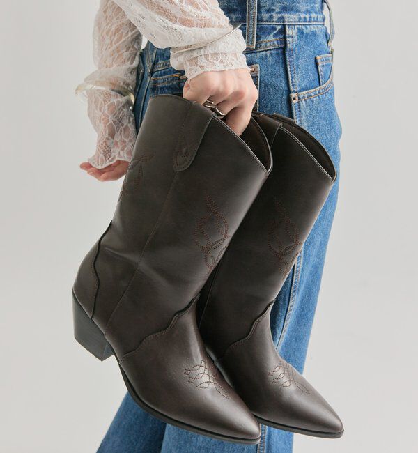  「ウエスタンブーツ」|ロングブーツ|