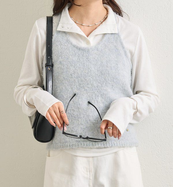  「ふわふわホルターニットビスチェ」|ニット・セーター|