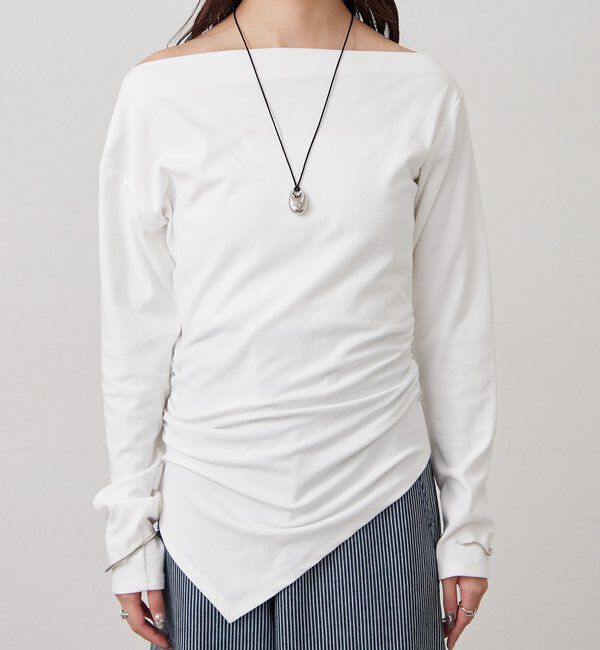  「オフショルヘム カットソー」|Tシャツ・カットソー|