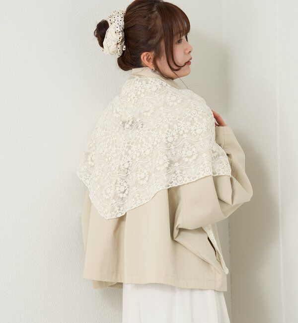  「スタンドカラーショートトレンチ」|トレンチコート|