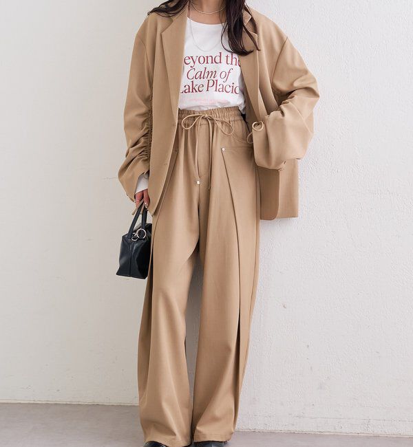  「配色BIGロゴロングTシャツ」|Tシャツ・カットソー|