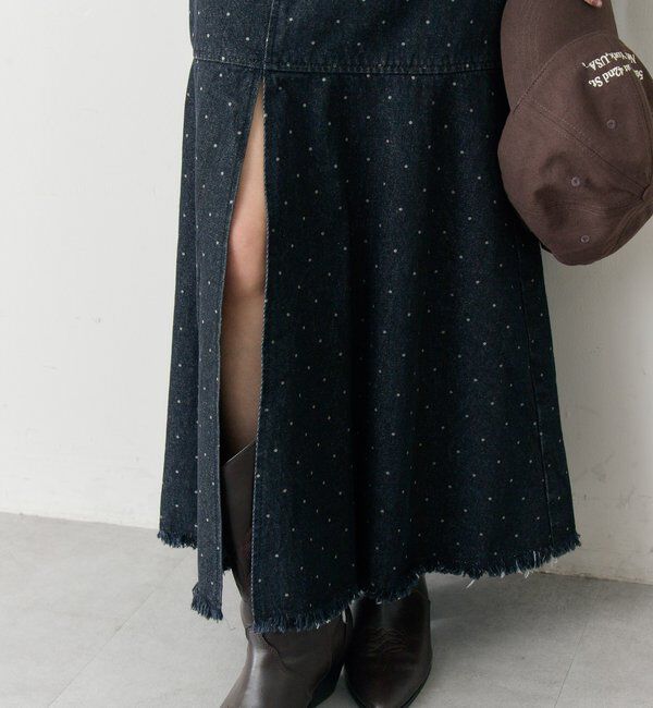  「デニム切替マーメイドスカート」|スカート|
