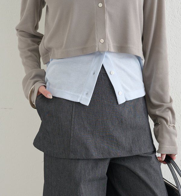  「レイヤードロングパンツ」|チノ|