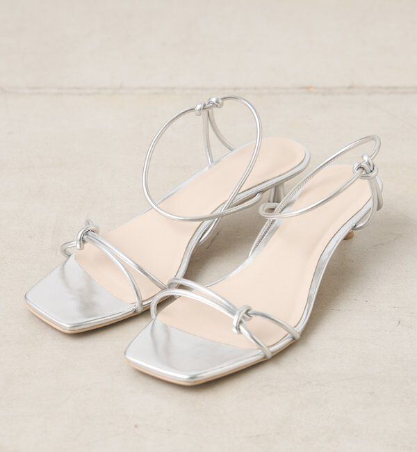 「クロスストラップヒールサンダル」|サンダル|