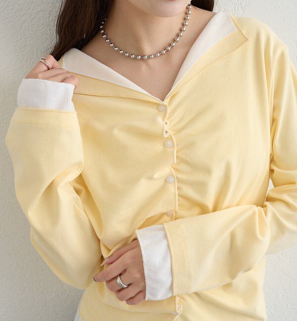  「配色カットソー」|Tシャツ・カットソー|