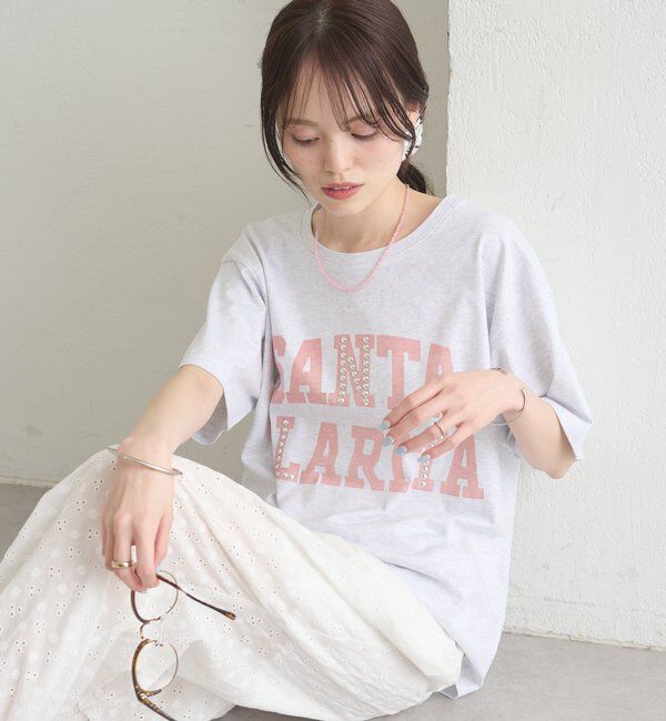  「スタッズロゴカレッジTシャツ」|Tシャツ・カットソー|