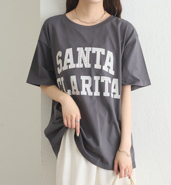  「スタッズロゴカレッジTシャツ」|Tシャツ・カットソー|