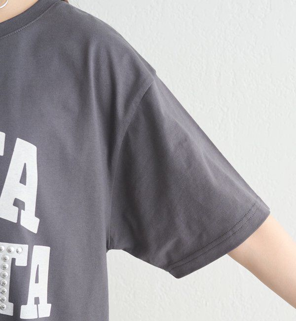  「スタッズロゴカレッジTシャツ」|Tシャツ・カットソー|