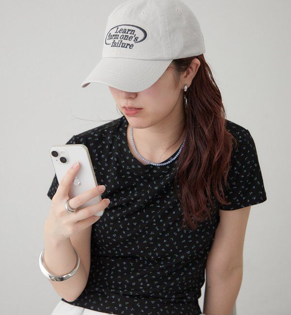  「サークルロゴ刺繍キャップ」|ハット|